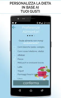 La tua dieta personalizzata android App screenshot 5